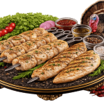 ران و سینه بوقلمون کبابی